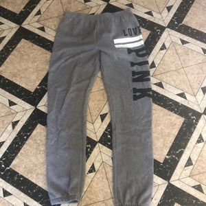 PINK XS thin sweatpants
